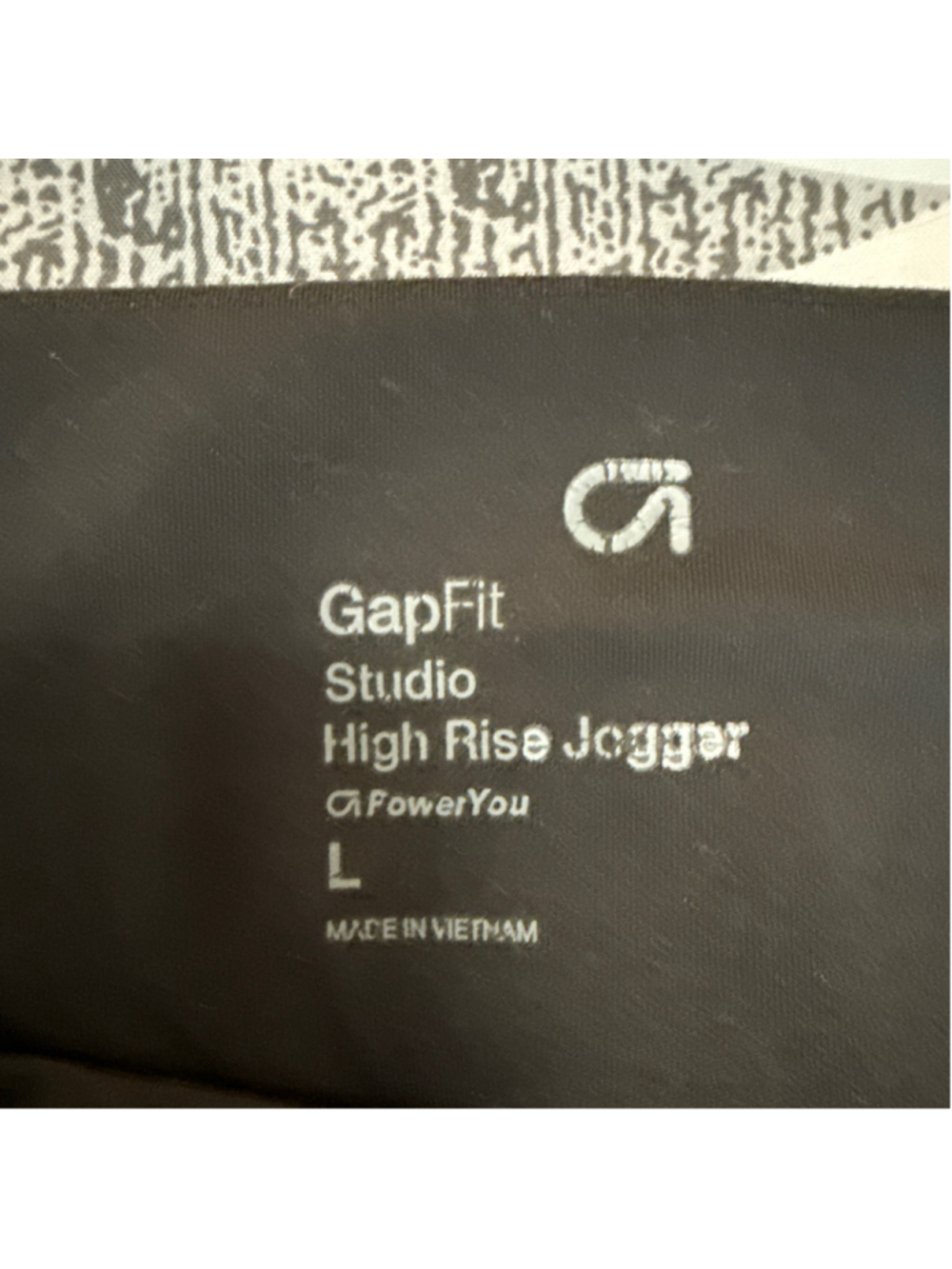 Women's GapFit Studio High Rise Jogger Pants Black Size L - Picture 2 of 4